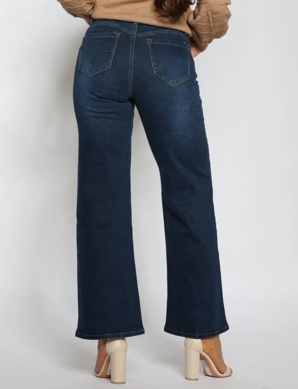 Ana & Lucy | Wide leg jeans ALH1679 Donkerblauw