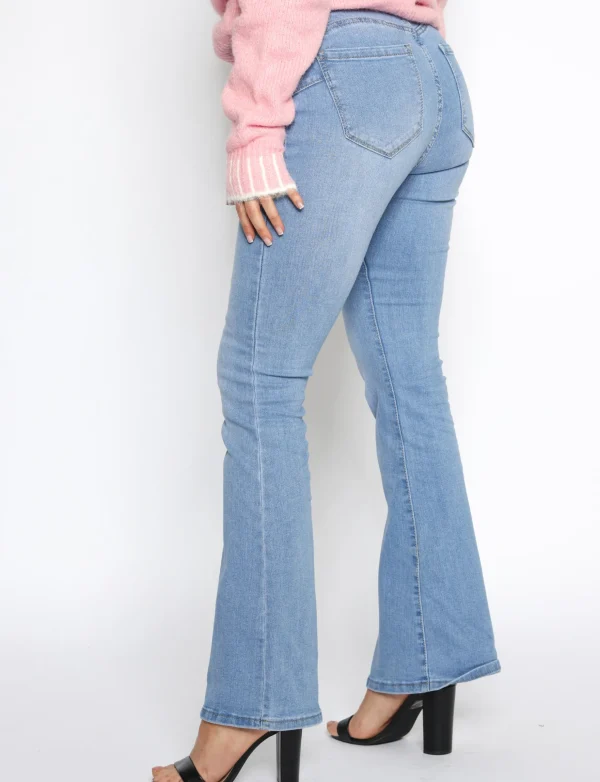 ANALUCY | Flared jeans ALH1690 Blauw