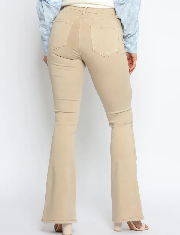 ANALUCY | Flared jeans H6954-A Zand