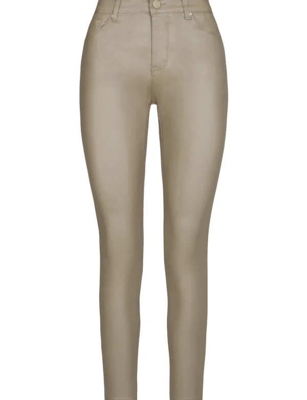 ANALUCY | Leatherlook Broek H6826 Taupe
