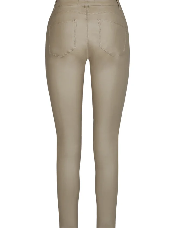 ANALUCY | Leatherlook Broek H6826 Taupe