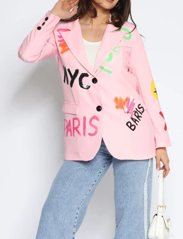 Blazer NYC Lichtroze