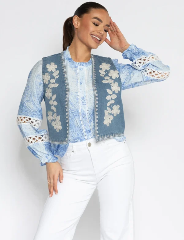 Blouse Benthe Blauw