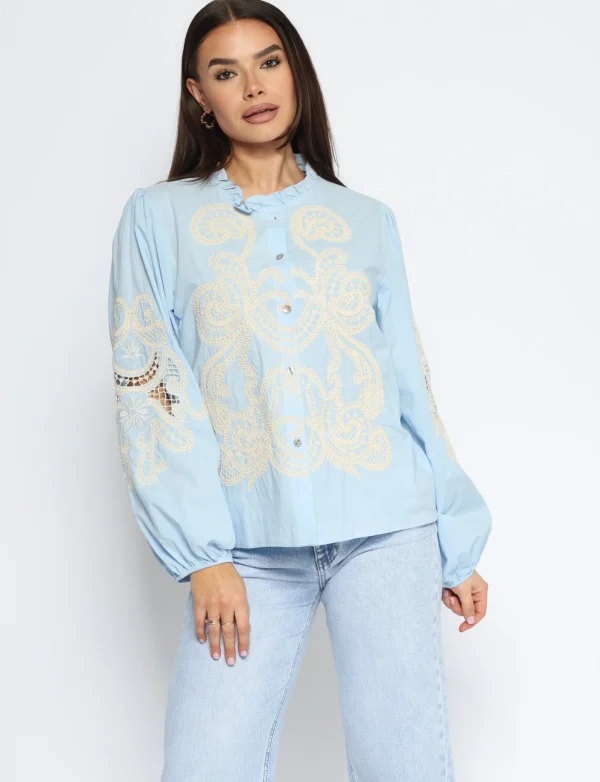 Blouse Dane Lichtblauw