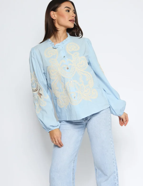 Blouse Dane Lichtblauw