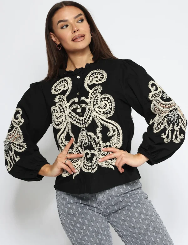 Blouse Dane Zwart