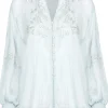 Blouse Navy Wit