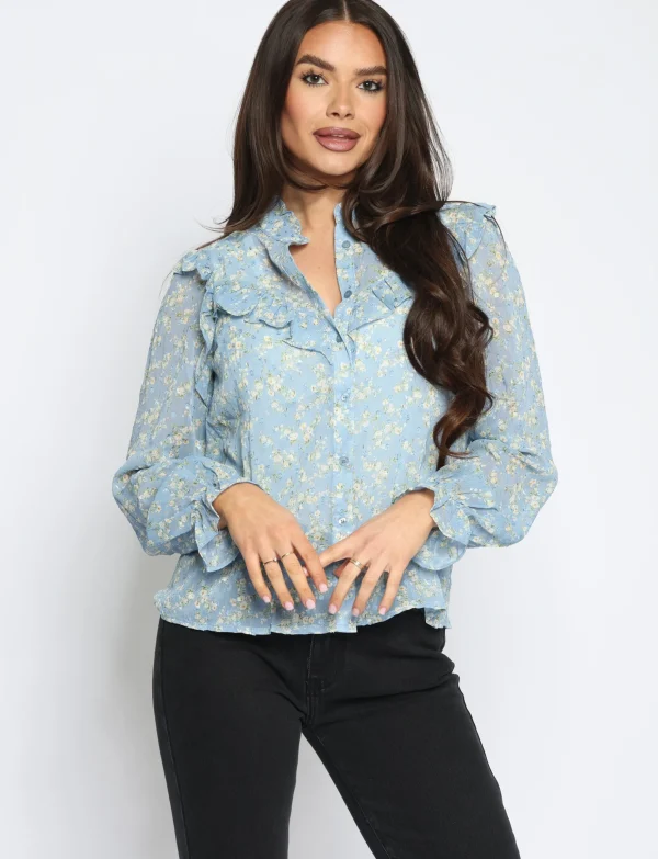 Blouse Neveya Blauw