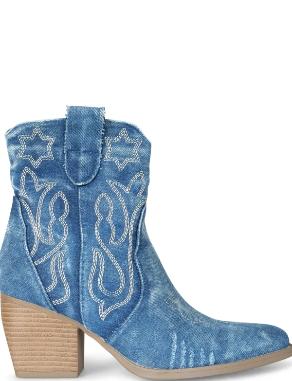 Cowboy boot Jeans Bella Donkerblauw