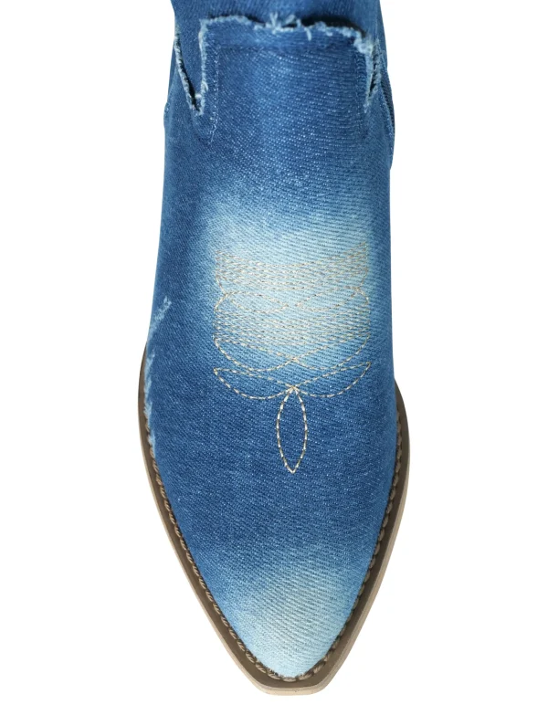 Cowboy boot Jeans Immy Donkerblauw