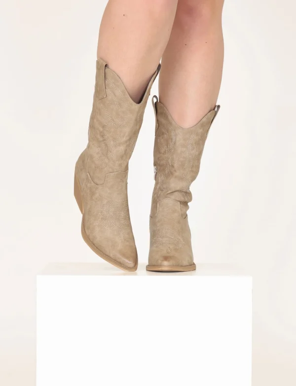 Cowboy Boot Kim Taupe