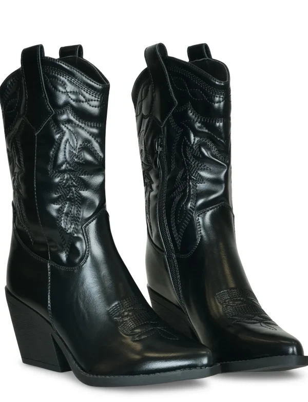 Cowboy boot Mirthe Zwart