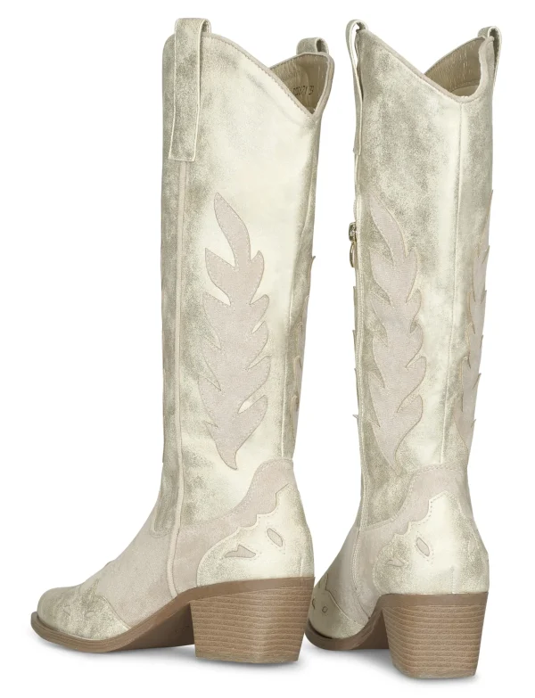 Cowboy Boot Niene Goud/ Beige