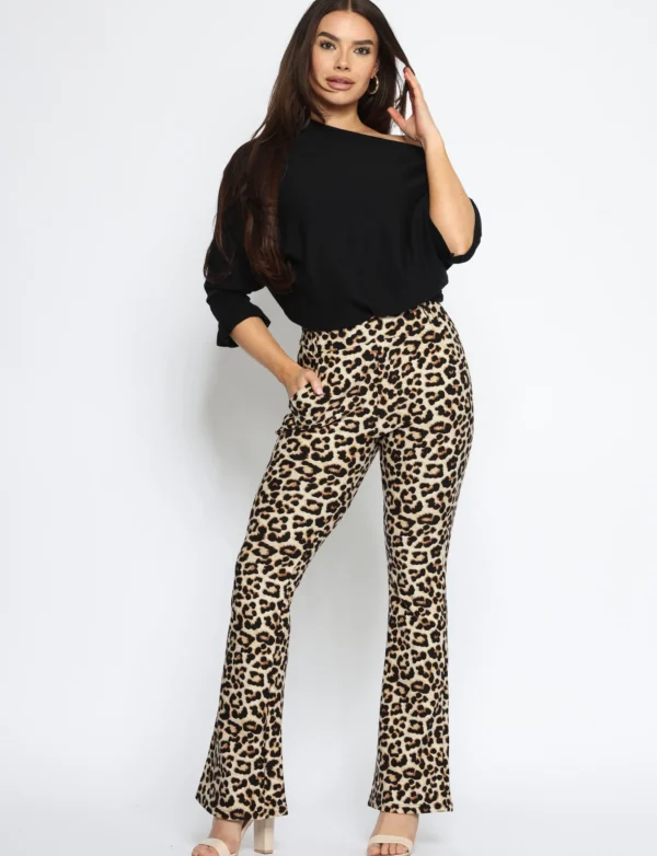 Flared Pants Nora Panter Bruin