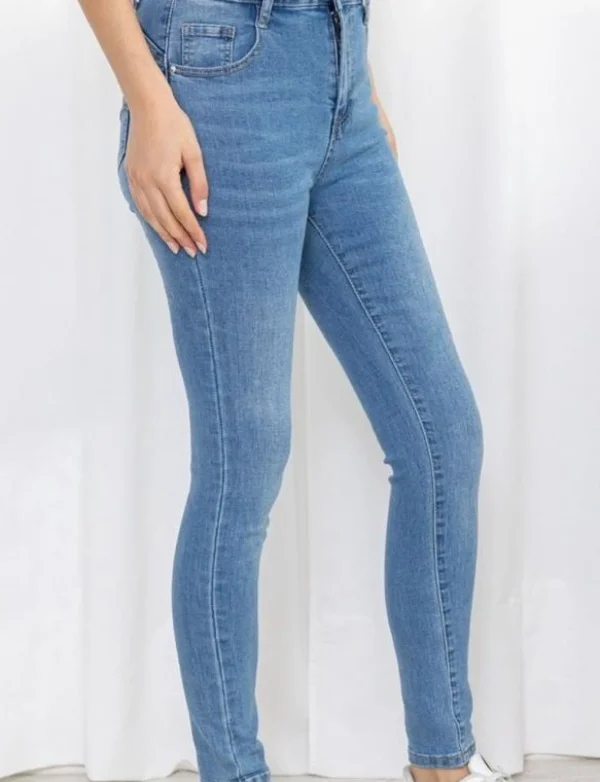 Folyrose | Skinny jeans L8061 Blauw