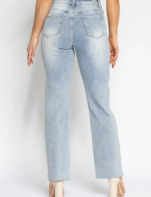 Folyrose | Straight jeans Lottey Blauw
