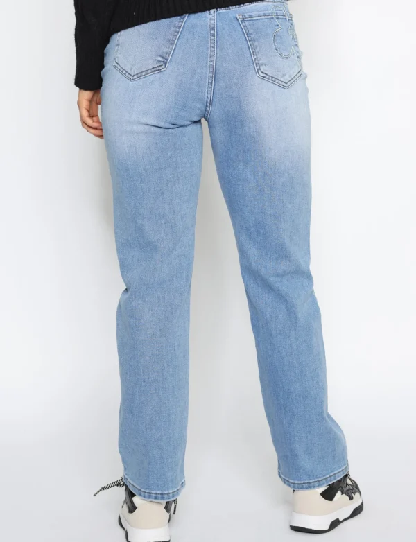 Folyrose | Straight jeans Y6565 Lichtblauw