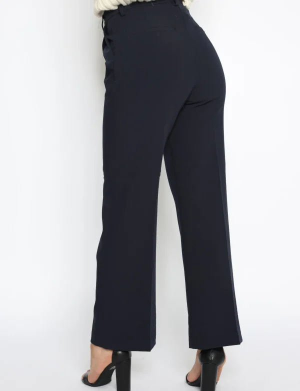 Folyrose | Straight leg, pantalon F8003S Donkerblauw