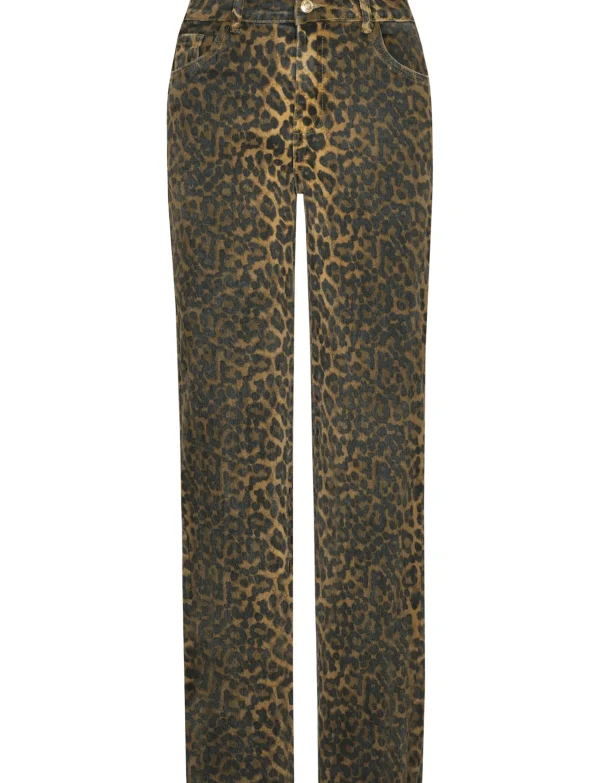Folyrose | Wide leg jeans 10508 Panter Bruin
