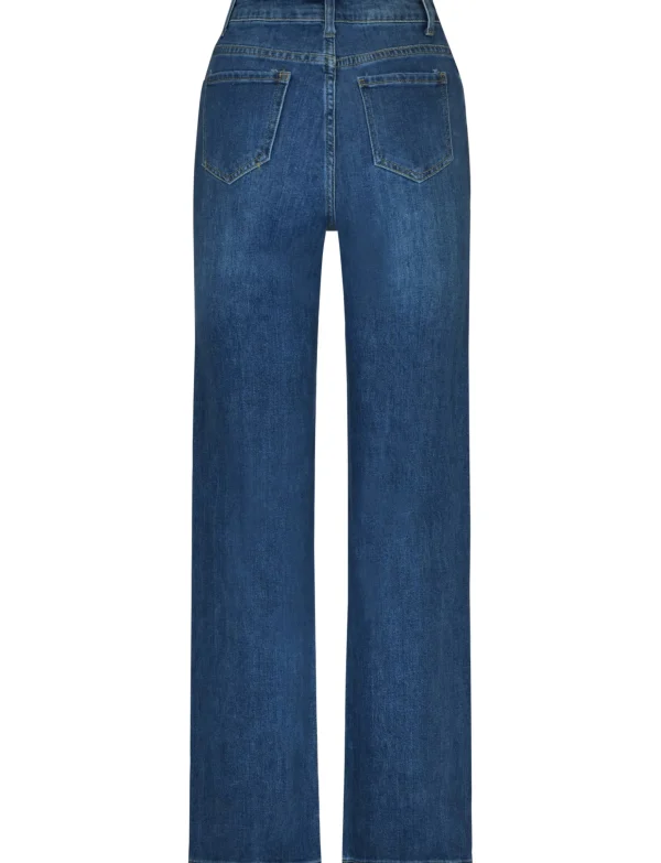 Folyrose | Wide leg jeans 10306 Donkerblauw