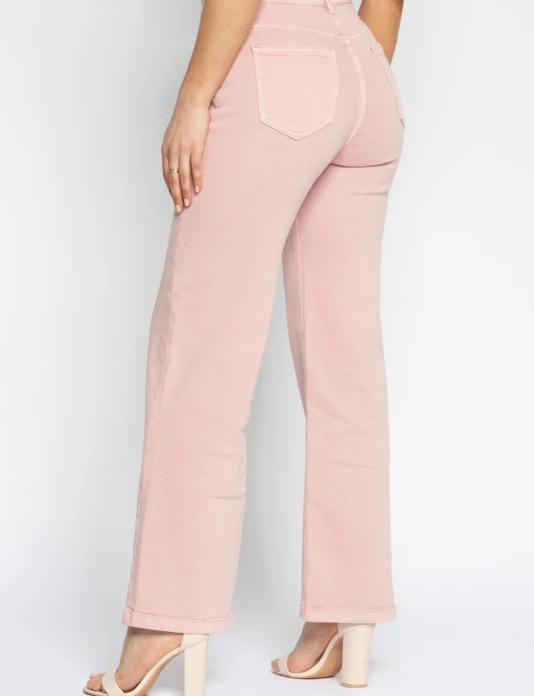 Folyrose | Wide leg jeans Lola-N Roze