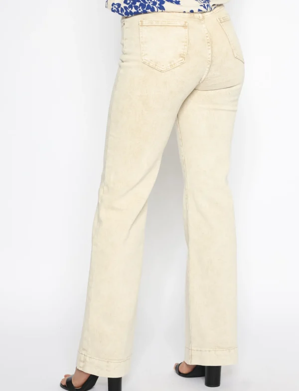 Folyrose | Wide leg jeans YY6511 Zand