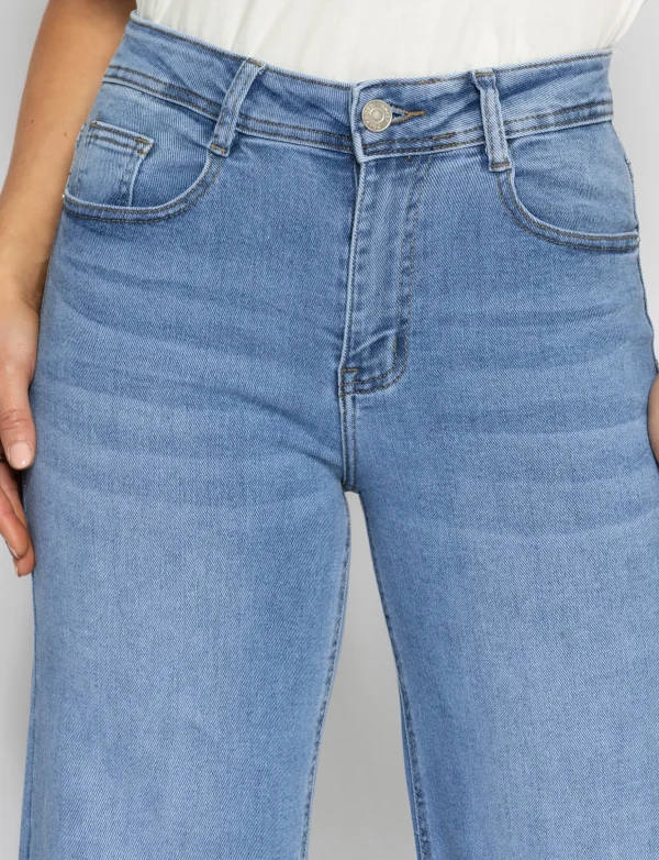Folyrose | Wide leg jeans Lola-V Blauw