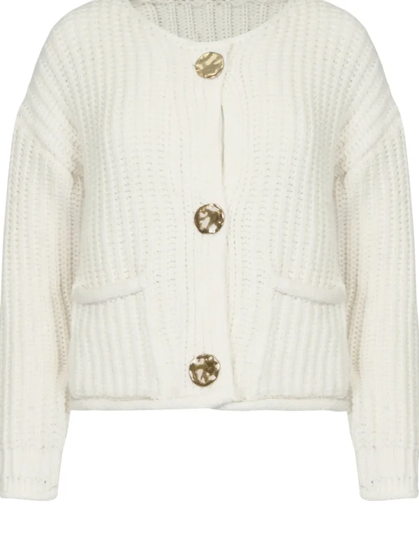 Gebreid vest Esmee Beige