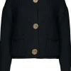Gebreid vest Esmee Zwart