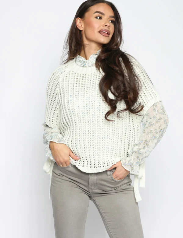 Gebreide top Milana Wit