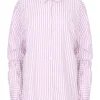 Gestreepte blouse Jasmijn Lichtroze