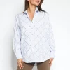 Gestreepte blouse Nowie Wit/ Blauw
