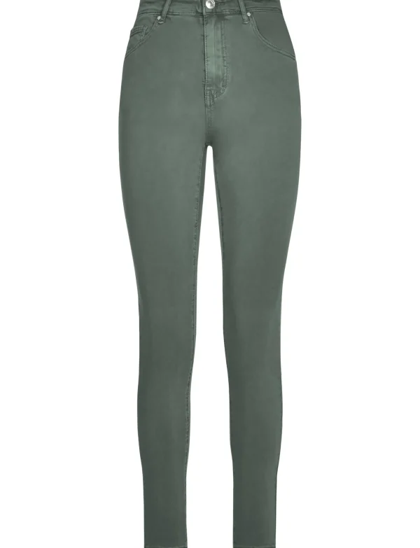 Goodies | Skinny jeans Q818 Donkergroen