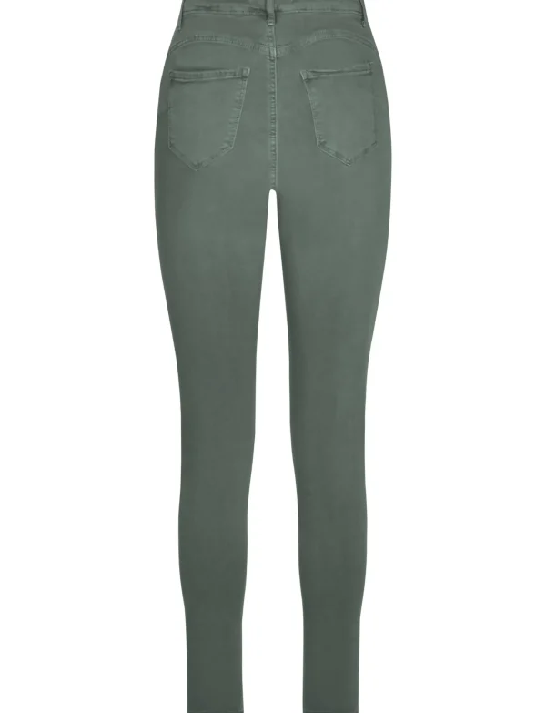 Goodies | Skinny jeans Q818 Donkergroen