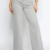 Goodies | Wide leg jeans DJ2497-98 Lichtgrijs