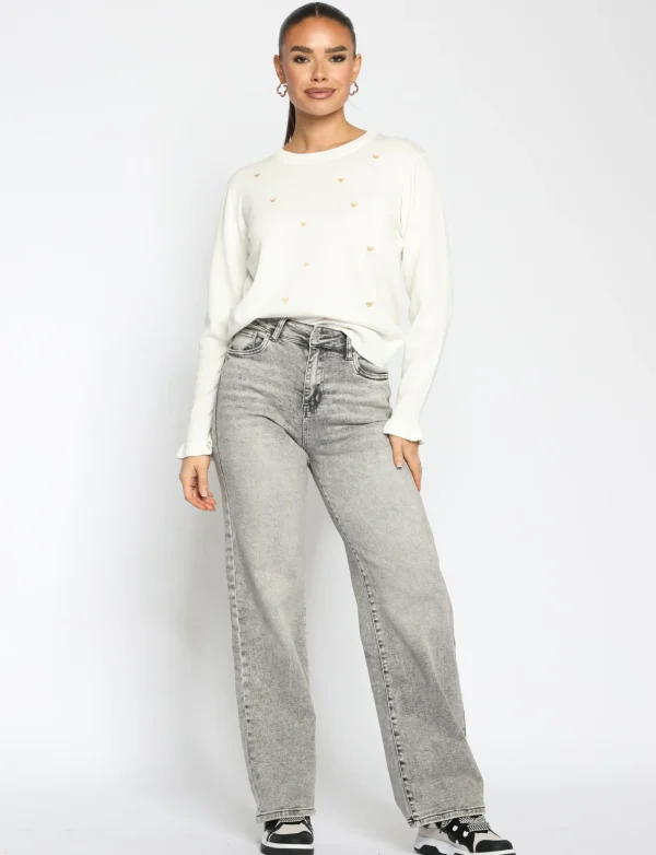 Goodies | Wide leg jeans DJ2597-98-99 Grijs