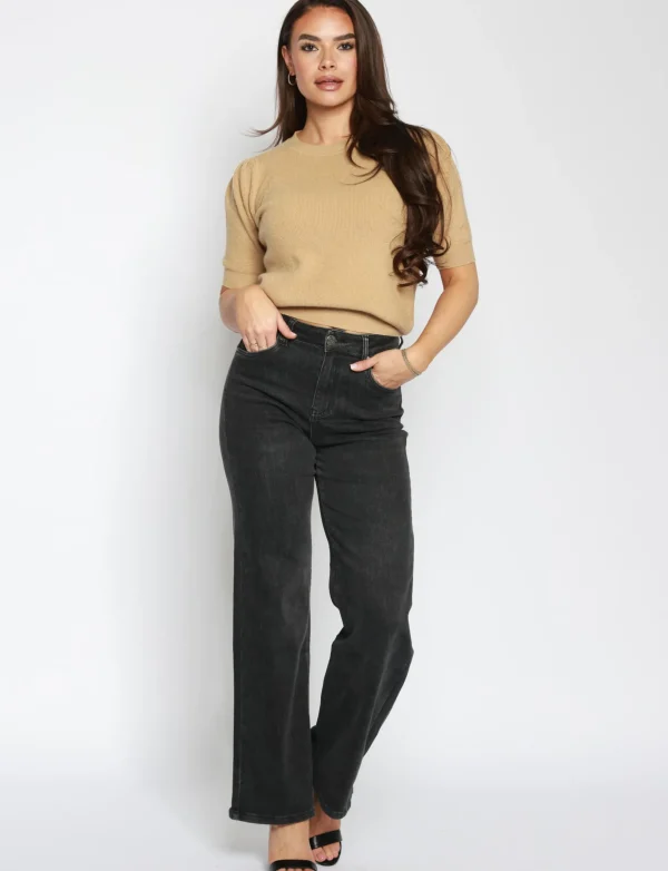 Goodies | Wide leg jeans DJ2524-2525 Donkergrijs