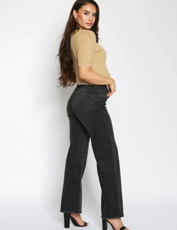 Goodies | Wide leg jeans DJ2524-2525 Donkergrijs