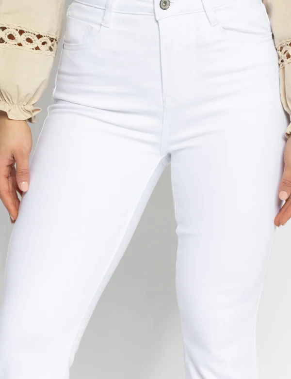 Hello Miss | Flared jeans Mitty-6 Wit