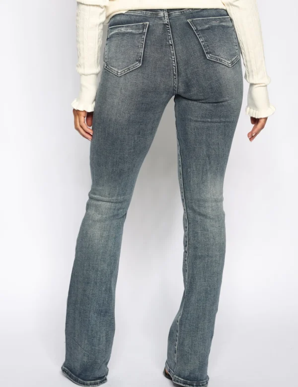 Hello Miss | Flared jeans HM6636-7 Blauw