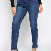 Hello Miss | Mom jeans HM5303 Donkerblauw