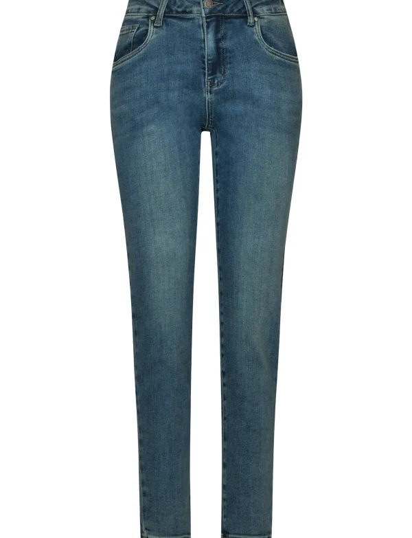 Hello Miss | Mom jeans HM5294-4 Donkerblauw