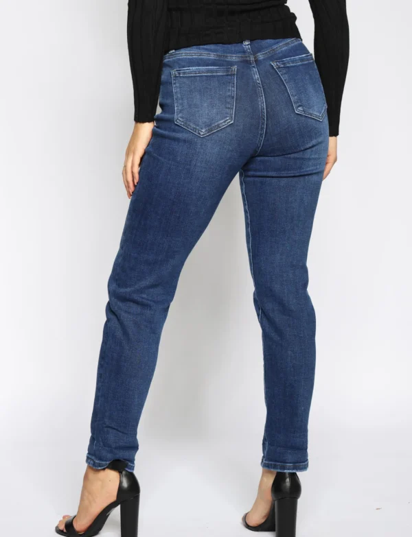 Hello Miss | Mom jeans HM5303 Donkerblauw