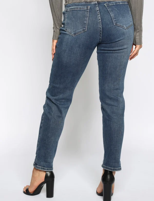 Hello Miss | Mom jeans HM5301 Donkerblauw