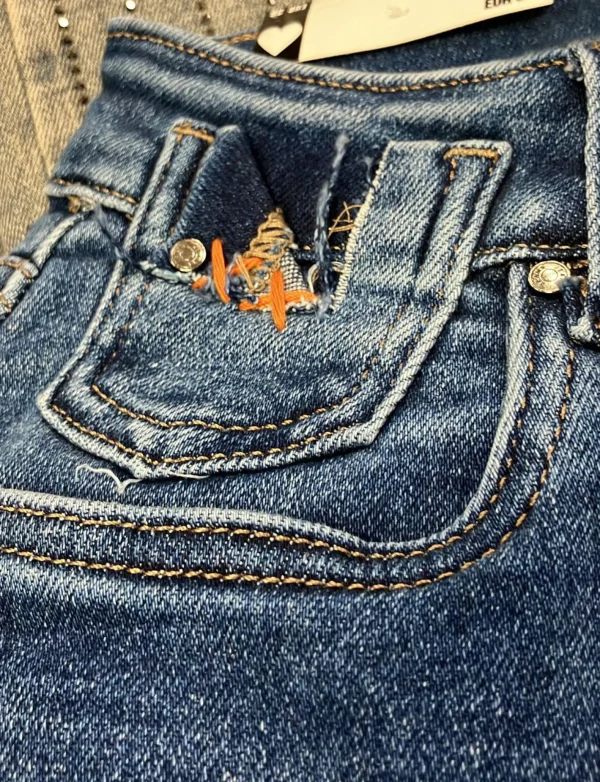 Hello Miss | Mom jeans HM5302 Donkerblauw