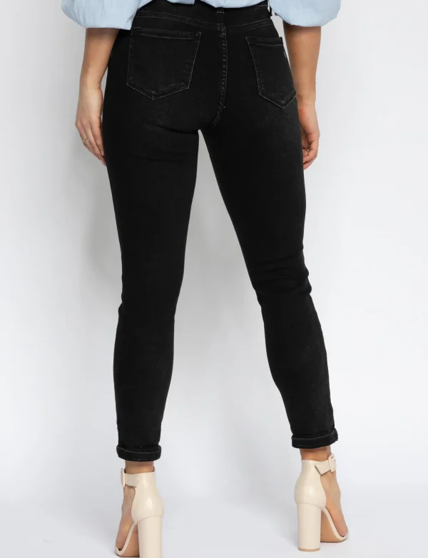 Hello Miss | Regular fit jeans Olivia-1 Zwart