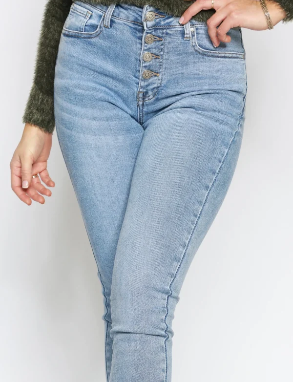 Hello Miss | Skinny jeans HM5320-1 Lichtblauw