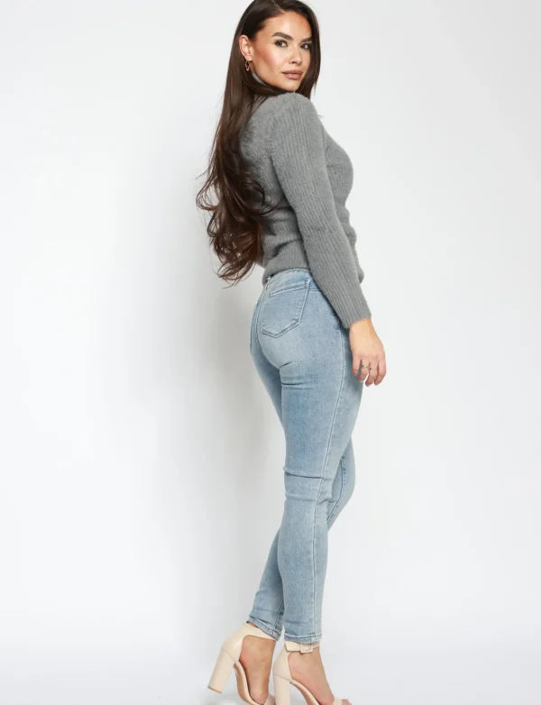 Hello Miss | Skinny jeans HM5322-3 Blauw