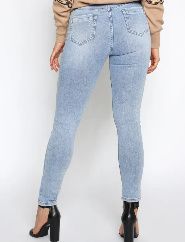 Hello Miss | Skinny jeans HM5317-1 Blauw