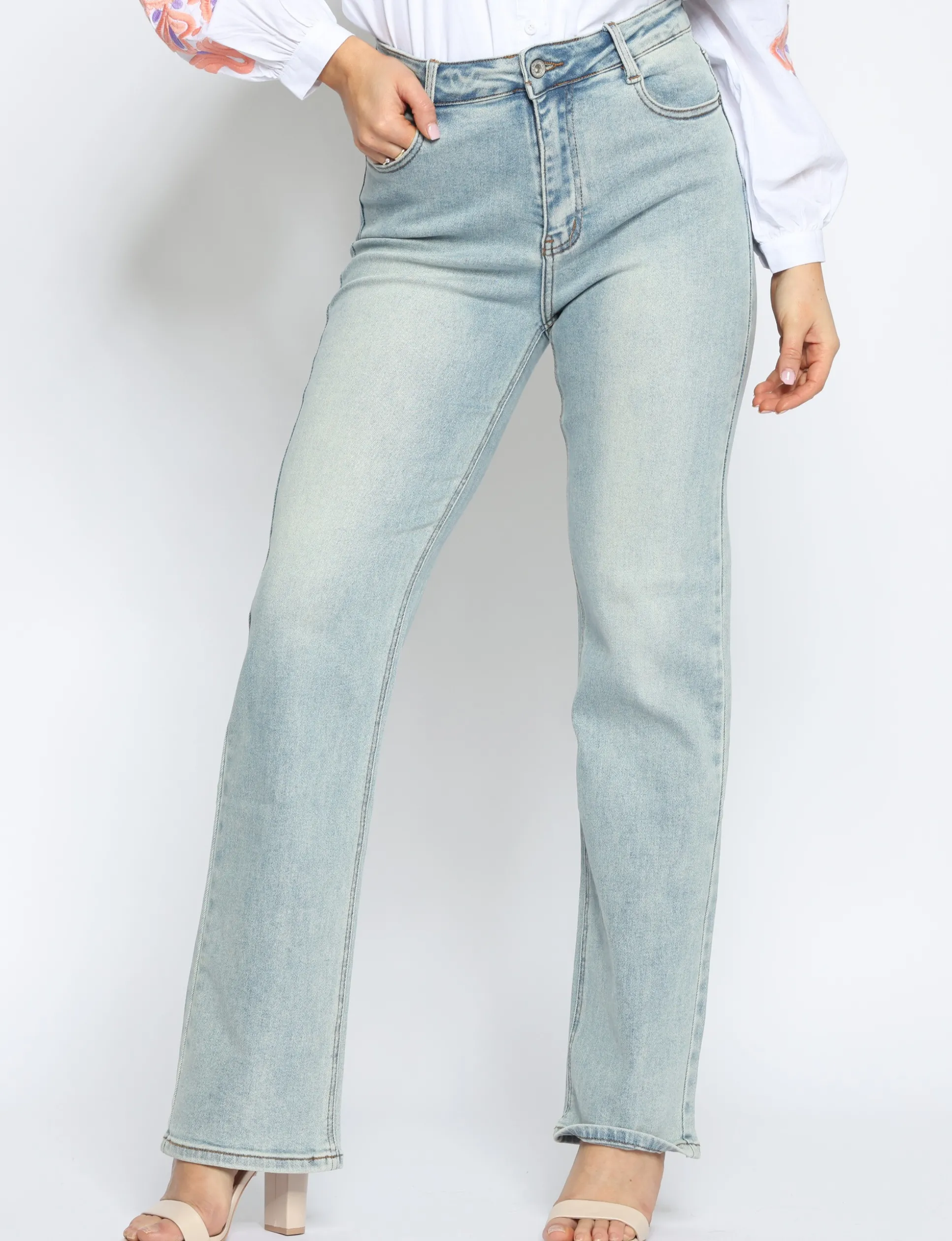 hello_miss__straight_jean_0.webp Hello Miss | Straight jeans H6702-2 Blauw